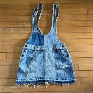 EUC Free People Blue Denim Overalls